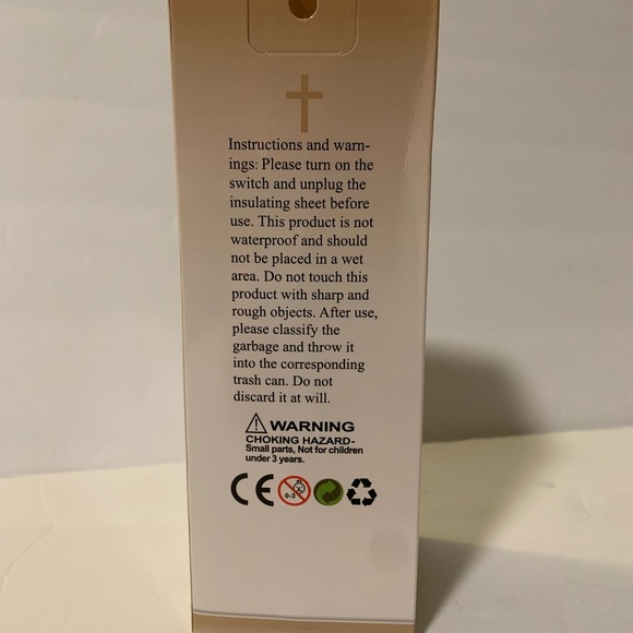 LED 7” Candle Flameles Devotional Religious Jesus Christ New with Box - Picture 6 of 6